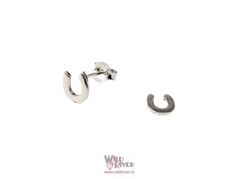 Zilveren Oorknopjes met een hoefijzer
